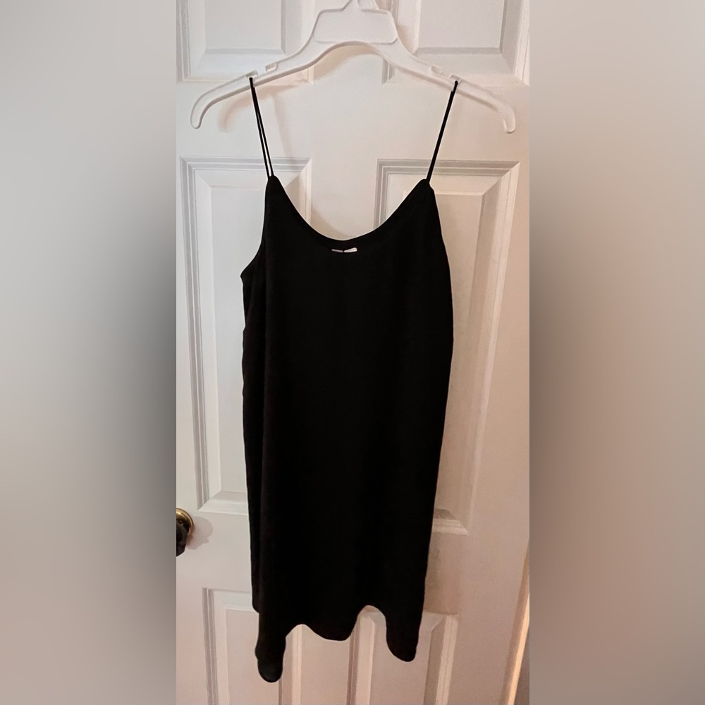 Francesca’s Simple Spaghetti-Strap Black Dress